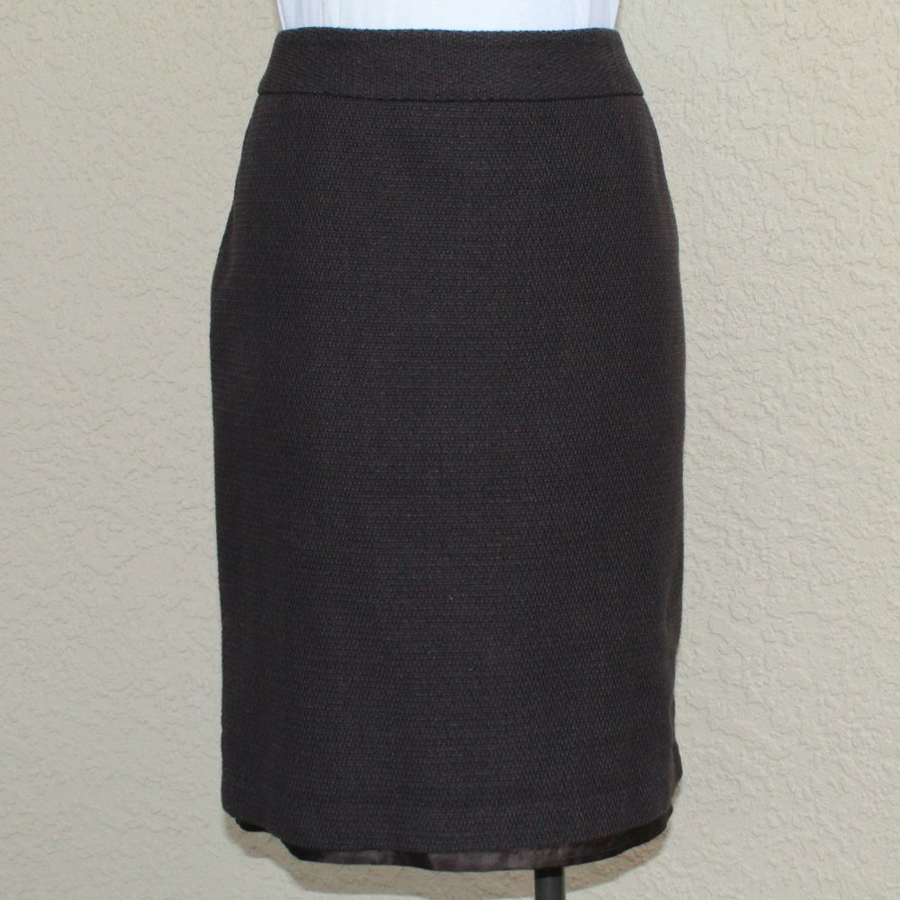 Ann Taylor Brown Pattern Skirt